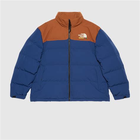 north face gucci jas blauw bruin prijs|Puffers The North Face x Gucci blauw maat XXS International in .